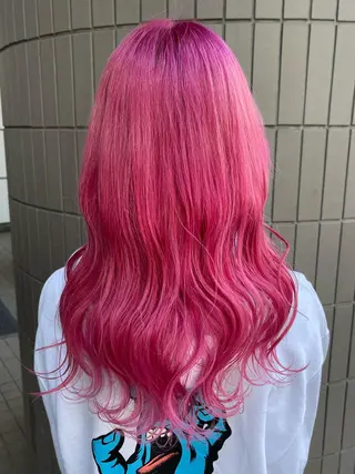 ロング カラー Zina天王寺 CHIAKIのヘアスタイル