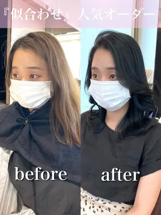 セミロング 【1日2名様限定】 AFLOAT白川雄副のヘアスタイル