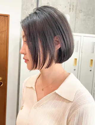 ショート ボブ×縮毛矯正 ryotaのヘアスタイル
