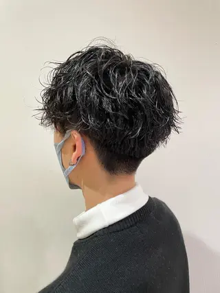 パーマ メンズ 國井 誠のヘアスタイル