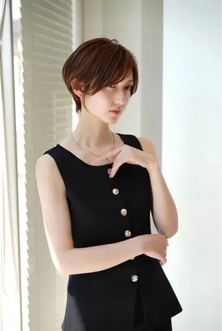 ショート カラー 加賀 千聖 /soigneのヘアスタイル