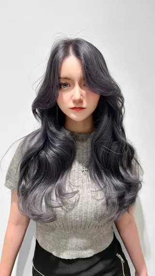 セミロング カラー 🇰🇷韓国風くびれ ヘア🇰🇷中村優大のヘアスタイル