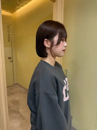 ショート カラー 伶風/ボブ/ ヘーゼルベージュのヘアスタイル