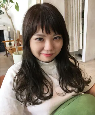 ロング カラー nakahara madokaのヘアスタイル