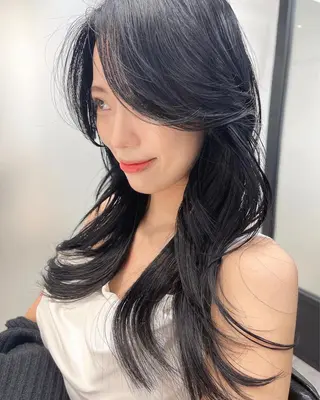 ロング 韓国レイヤーカット 髪質改善▫️水野有真のヘアスタイル