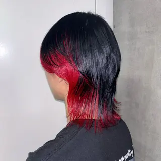 ショート カラー 💫miyu💫デザ インカラー/アレンジのヘアスタイル