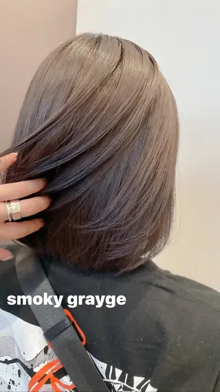 ショート カラー ヘアアレンジ ミニボブ/ブリーチ 🌈MISATOのヘアスタイル