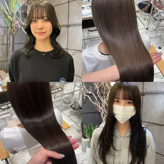 カラー 透明感カラー/ 縮毛矯正/ユイ☆彡のヘアスタイル