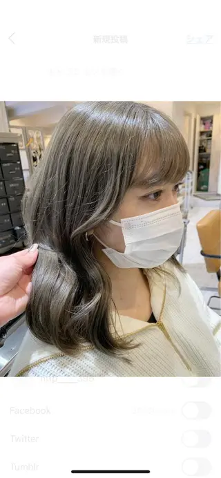 カラー ヤマダ サクラのヘアスタイル