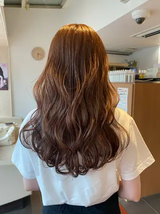 ロング カラー 🍓似合わせカット× パーマ／矢木🍓のヘアスタイル