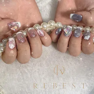 ネイル ❤️💛🩵京橋 痛ネイル⭐️3Dのネイルデザイン