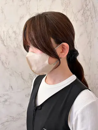 セミロング カラー 髙木 優衣のヘアスタイル