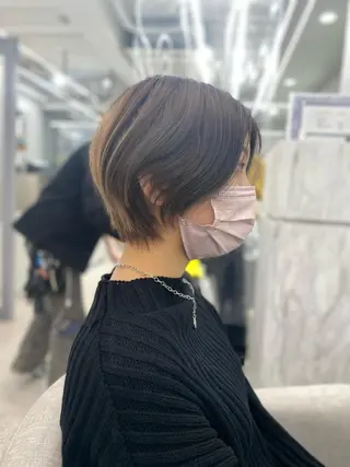 ショート 京都レイヤーカット/ 縮毛矯正/羽柴りくのヘアスタイル