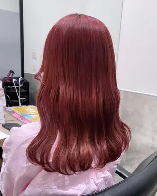 セミロング カラー 💗ガーリーヘア🎀 saki💗のヘアスタイル