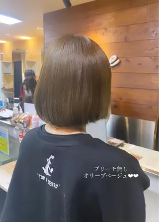 ショート カラー ヘアアレンジ HAIRSALONLOOP所属・川上 麻梨阿のヘアスタイル
