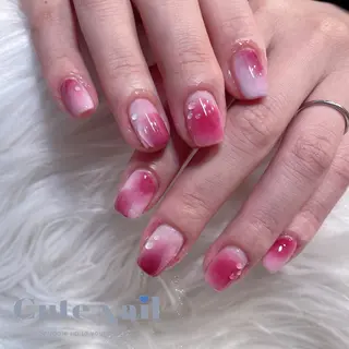 ネイル GO TODAY SHAiRE SALON原宿 Liber所属・️🫧もこ 艶感ネイル🫧のネイルデザイン