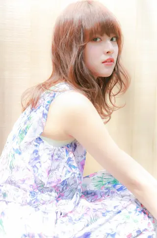 セミロング カラー パーマ ヘアアレンジ 代官山/恵比寿所属・髪質改善/縮毛矯正 専門　代官山/恵比寿のヘアスタイル