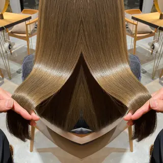 セミロング ✨髪質改善　美髪✨ 縮毛　井上 大誠のヘアスタイル