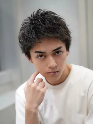 ショート パーマ メンズ 松下 友希 【fifth】のヘアスタイル