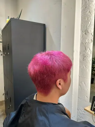 カラー メンズ AMBERGLEAM Hair&Cloth Yoga所属・Ryo☘縮毛矯正/ メンズ/ブリーチ/のヘアスタイル