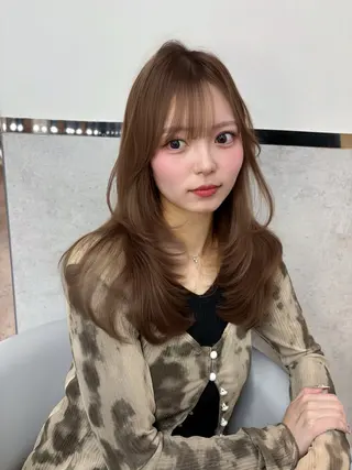 ミディアム カラー 【美髪矯正】 吉村　清志のヘアスタイル