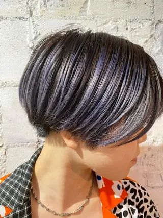 ショート カラー 【韓国レイヤー特化 ハッシュカット】のヘアスタイル