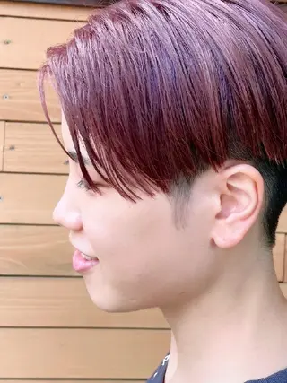 ショート カラー 埼玉久喜/ハイトーン デザインカラーRYOのヘアスタイル