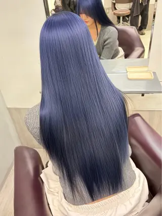 ロング カラー 天神大名/ブリーチ 鶴岡和幸/ハイトーンのヘアスタイル