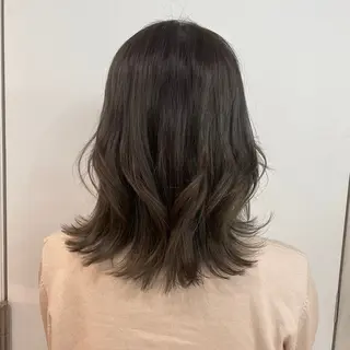 セミロング カラー 東 尚人のヘアスタイル