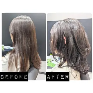 ミディアム 心斎橋難波本店　店長 THE ECT 中尾のヘアスタイル