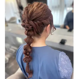 ロング ヘアアレンジ 🖤kana/艶髪/ 韓国風暗髪カラー🖤のヘアスタイル