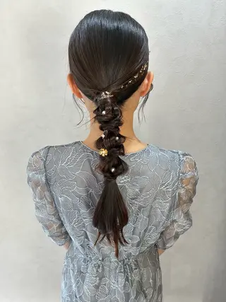 ロング 遠藤 玲のヘアスタイル