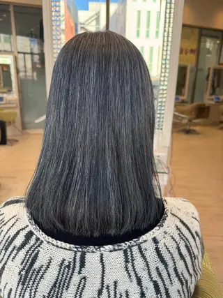 セミロング 松尾 怜奈のヘアスタイル