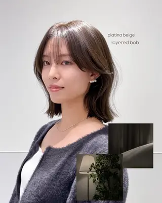 ショート カラー パーマ ヘアアレンジ 韓国ボブ/髪質改善 ニュアンス特化RYOのヘアスタイル