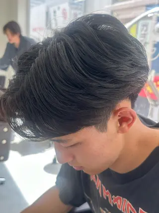 パーマ メンズ ニュアンス/フェザー /ウルフ/伶馬のヘアスタイル