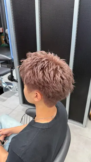 ショート カラー メンズ 和田 晃介のヘアスタイル