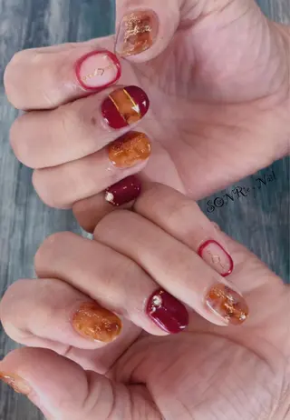 ミディアム カラー パーマ ヘアアレンジ メンズ キッズ ネイル マツエク・マツパ 美容室 ソンリエのヘアスタイル