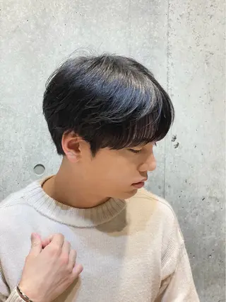 ショート カラー パーマ メンズ HIKARI メンズ満足度No.1のヘアスタイル