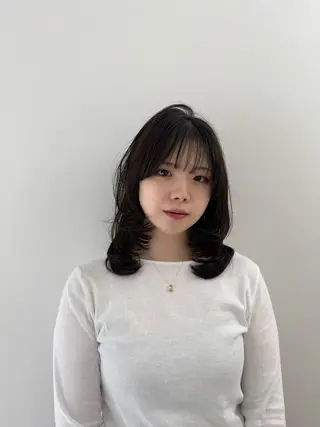 ミディアム rina/無料 レイヤーカット/上野のヘアスタイル