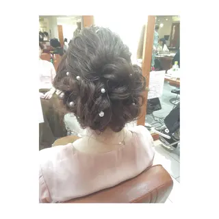 セミロング カラー パーマ ヘアアレンジ 可愛いを作る神 ナオヒロのヘアスタイル