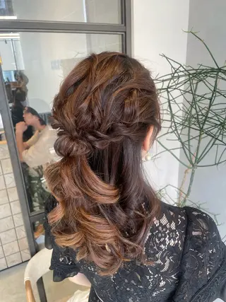 ヘアアレンジ 透明感カラー✨艶髪 制作🌱山根あゆみのヘアスタイル