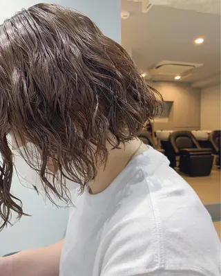 パーマ ボブパーマコテ巻き風 パーマNo1深江秀平のヘアスタイル