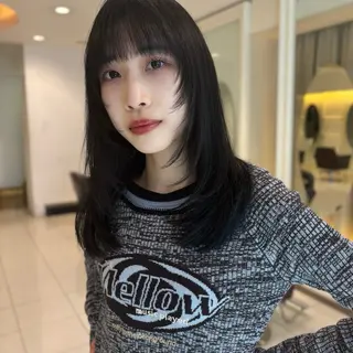 ミディアム ハッシュカット/四条 烏丸/寺本弘樹のヘアスタイル