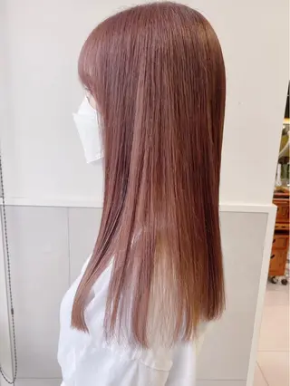 セミロング カラー 齋藤 咲のヘアスタイル