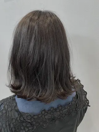 ミディアム カラー 頭皮×髪質改善 透明感カラー💎中村のヘアスタイル