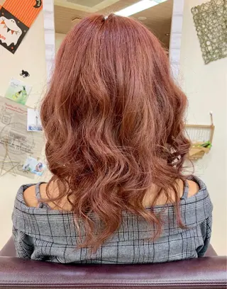 セミロング カラー ヘアアレンジ 加藤（旧姓　今竹） 遥花のヘアスタイル