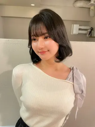 ミディアム カラー 💐宮坂 歩💐のヘアスタイル