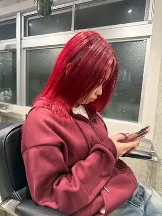 ミディアム ii所属・縮毛矯正 /新宿【あまね】のヘアスタイル