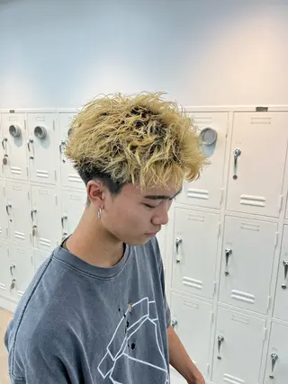 カラー パーマ メンズ fifth栄|波巻き 職人🌀ゆうとのヘアスタイル