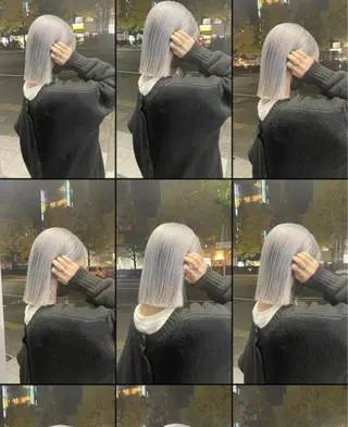 ミディアム LAME所属・RU NAのヘアスタイル